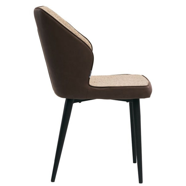 Стул Concepto Chelsea Коричневый ткань-экокожа-1