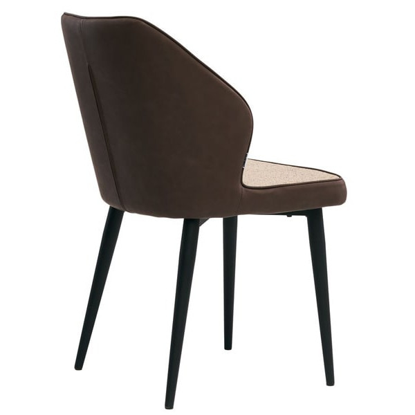 Стул Concepto Chelsea Коричневый ткань-экокожа-2