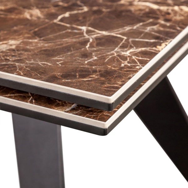 Стол раскладной обеденный Concepto Keen Dark Emperador-5