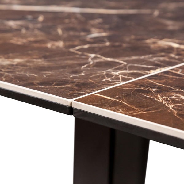 Стол раскладной обеденный Concepto Keen Dark Emperador-6