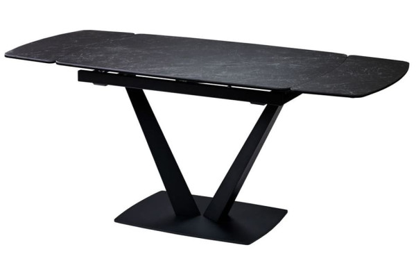 Стол раскладной обеденный Concepto Elvi Black Marble Керамика-0