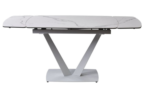 Стіл розкладний обідній Concepto Elvi Matte Staturario Білий Кераміка-3