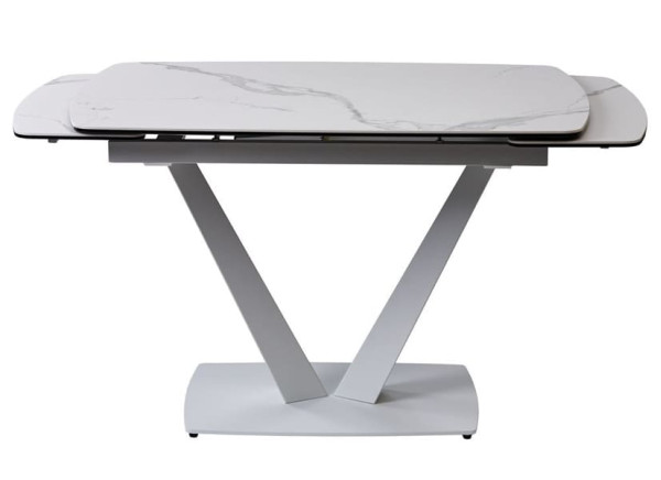 Стіл розкладний обідній Concepto Elvi Matte Staturario Білий Кераміка-2