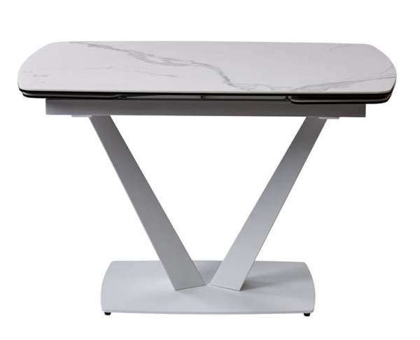 Стіл розкладний обідній Concepto Elvi Matte Staturario Білий Кераміка-1