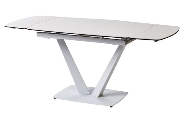 Стол раскладной обеденный Concepto Elvi Pure White Керамика-0