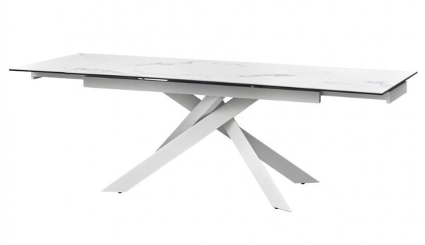 Стіл розкладний обідній Concepto GRACIO STRATURARIO WHITE 160-240 Кераміка-0