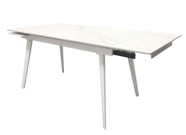 Стіл розкладний обідній Concepto Hugo Carrara White Кераміка-3