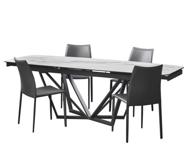 Стіл розкладний обідній Concepto Harbor Volakas White-3