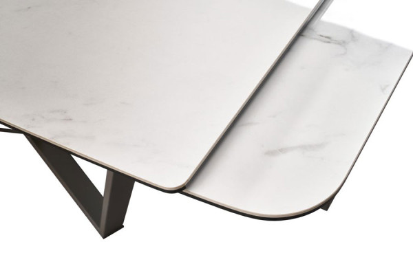 Стіл розкладний обідній Concepto Harbor Volakas White-4