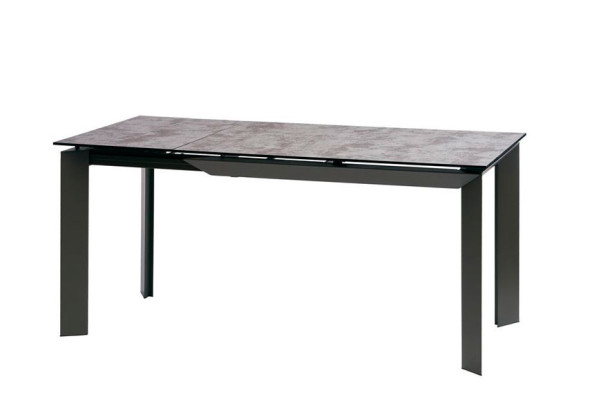 Стіл розкладний обідній Concepto Vermont Iron Grey Глазоване скло-0