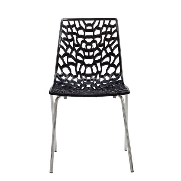 Стілець GRANDSOLEIL Groove Mite Solid Glossy Black-0