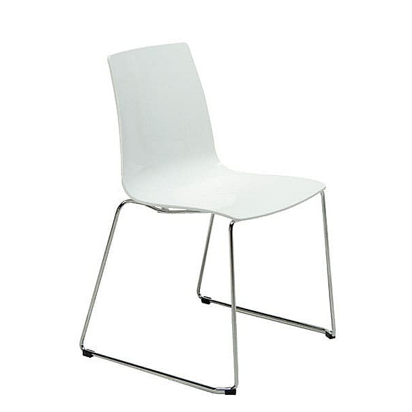 Стілець GRANDSOLEIL Lollipop Slide Solid Glossy White Стілець GRANDSOLEIL Lollipop Slide Solid Glossy White-0