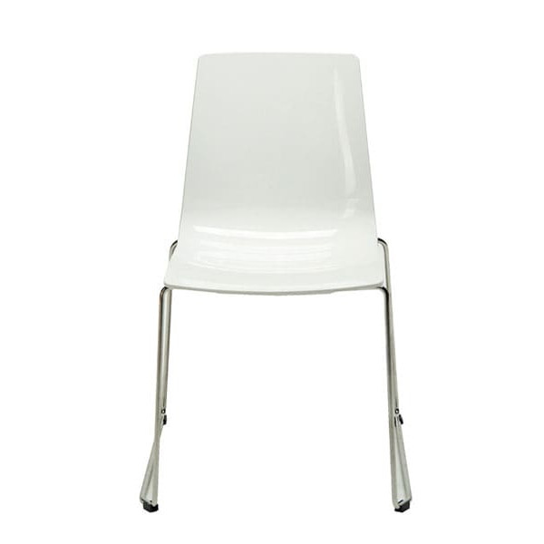 Стілець GRANDSOLEIL Lollipop Slide Solid Glossy White Стілець GRANDSOLEIL Lollipop Slide Solid Glossy White-1