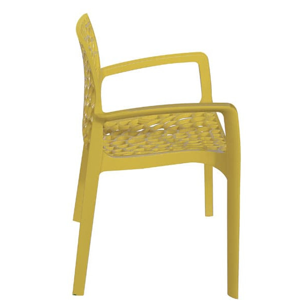 Стул GRANDSOLEIL Gruvyer Arm PP Brilliant Yellow-1