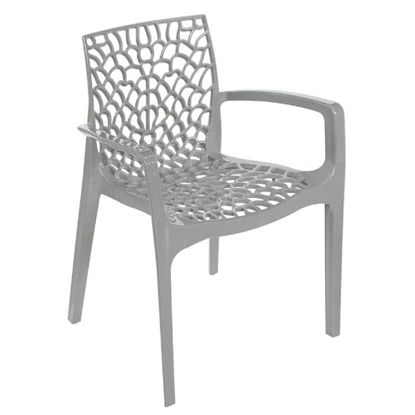 Стул GRANDSOLEIL Gruvyer Arm PP Pearl Grey-0
