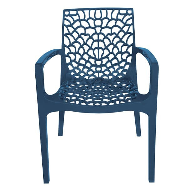 Стул GRANDSOLEIL Gruvyer Arm PP Petrol Blue-0