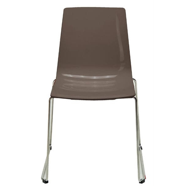 Стул GRANDSOLEIL Lollipop Slide Solid Glossy Moka-0