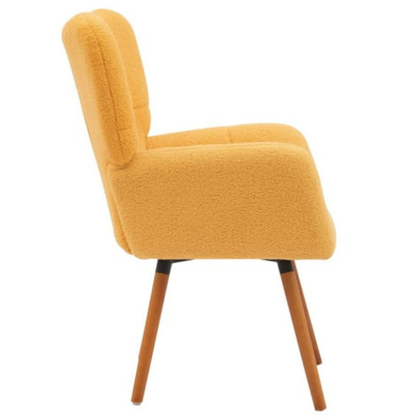 Кресло GSDM Флор Желтое Букле-2