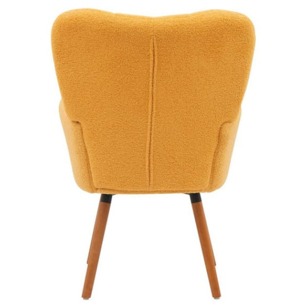 Кресло GSDM Флор Желтое Букле-4