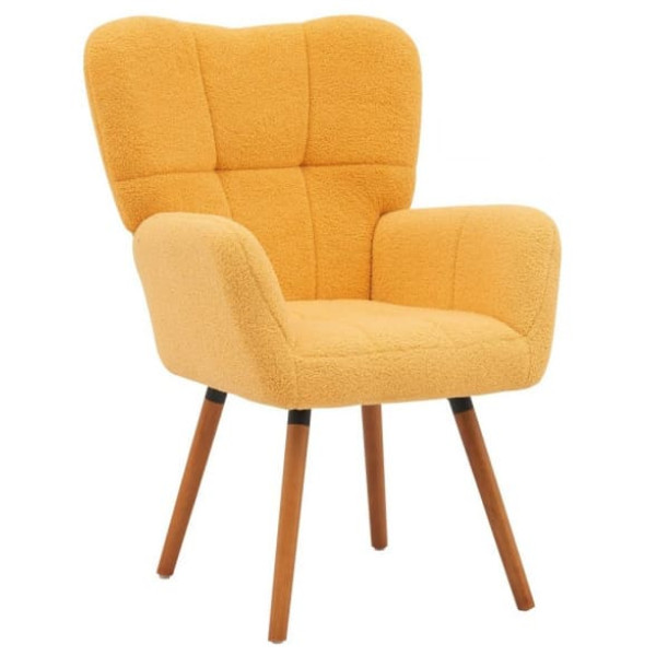 Кресло GSDM Флор Желтое Букле-0