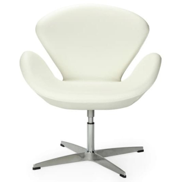 Крісло GSDM Сван Біле Екошкіра-2