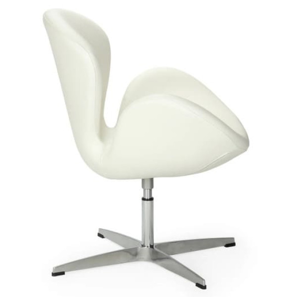 Крісло GSDM Сван Біле Екошкіра-3