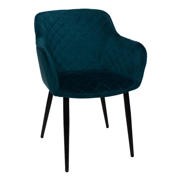 Стілець Impulse Gaby Павлиний синій велюр-1