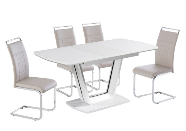 Стол раскладной обеденный Impulse Asti 140-180 Белый-9