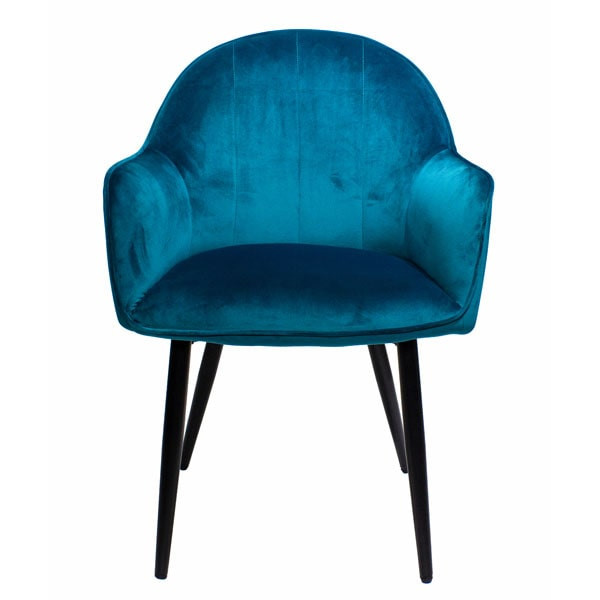 Стілець Impulse Nova Павлиний синій велюр-1