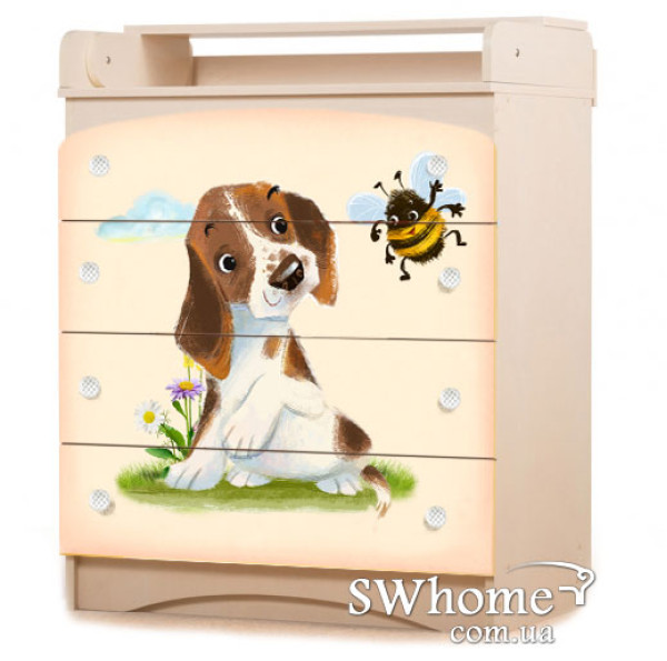 Комод пеленальный Вальтер Дружок Венге светлый Комод пеленальный Вальтер Дружок Венге светлый-0