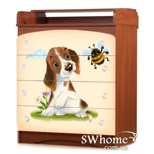 Комод пеленальний Вальтер Дружок Яблуня локарно-ваніль Комод пеленальний Вальтер Дружок Яблуня локарно-ваніль-0