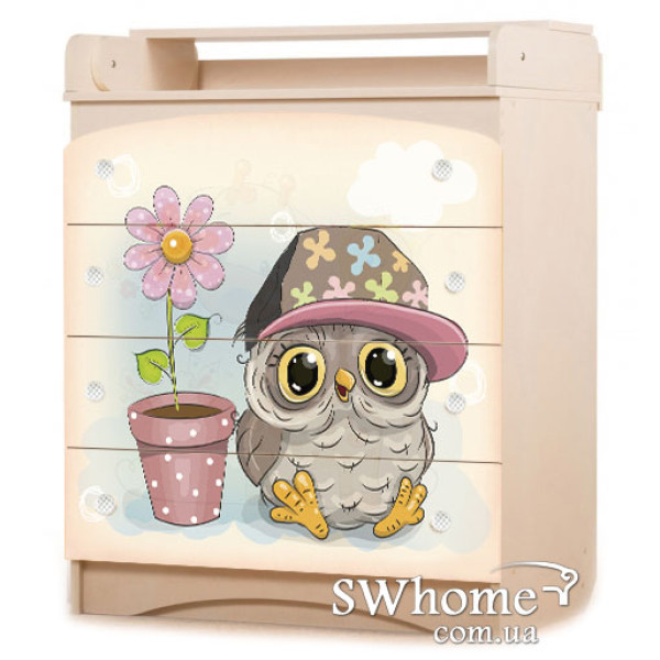 Комод пеленальний Вальтер Сови Венге світлий Комод пеленальний Вальтер Сови Венге світлий-0