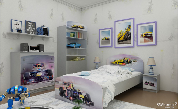 Кровать Вальтер Formula 1 Серый Кровать Вальтер Formula 1 Серый-0