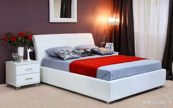 Двоспальне ліжко Embawood Амур Біле Двоспальне ліжко Embawood Амур Біле-0