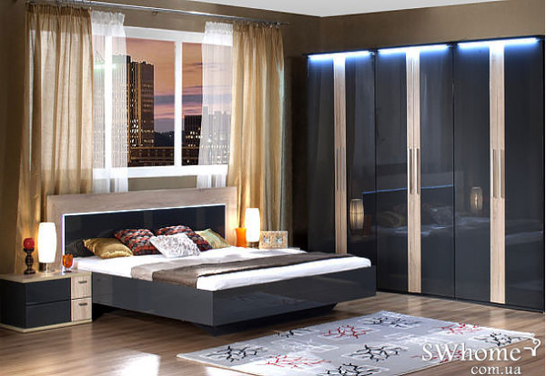 Двоспальне ліжко Embawood Капрі Дуб-0