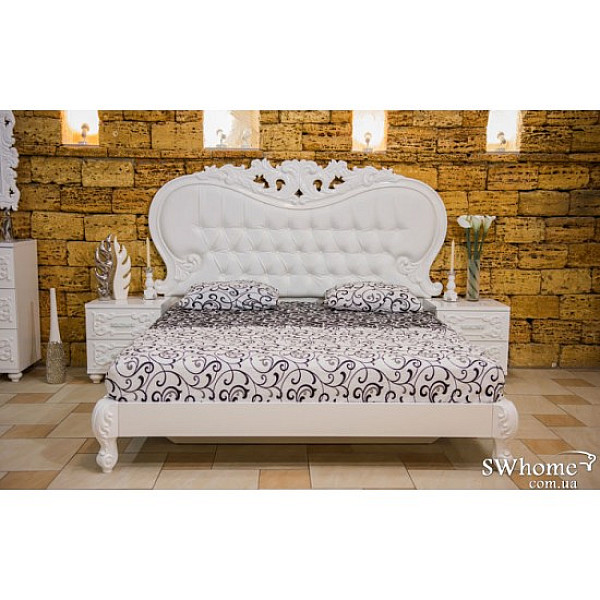 Двоспальне ліжко Embawood Лючія Біле-0