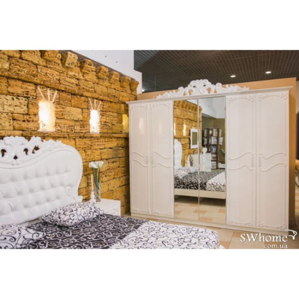 Двоспальне ліжко Embawood Лючія Біле-3