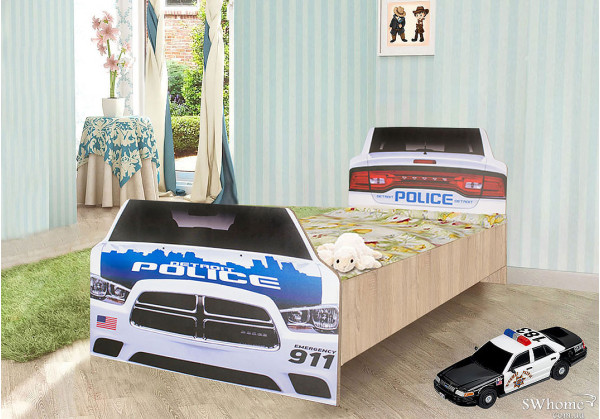 Ліжко Вальтер Поліція Дуб сонома-0