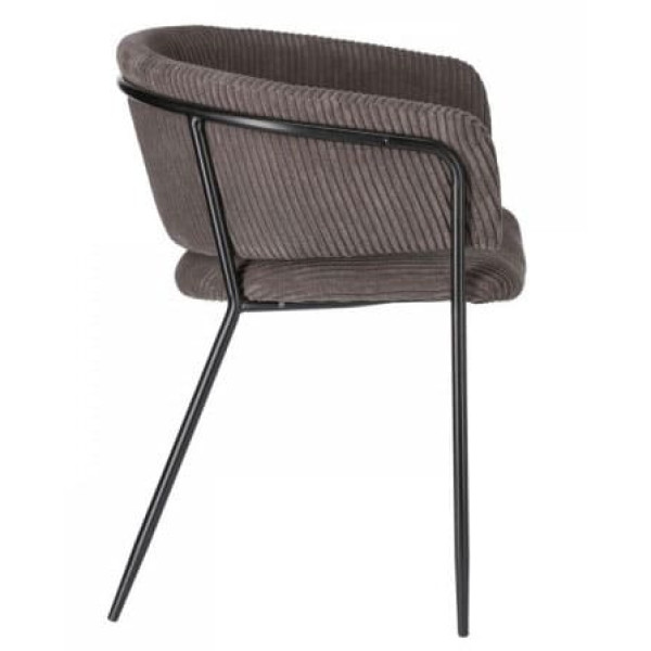 Крісло La Forma KONNIE Сірий вельвет-5