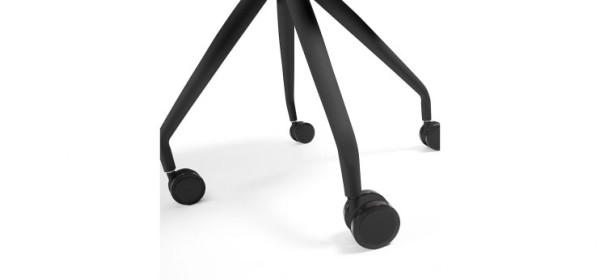 Стул на колесиках La Forma Lars пластик Черный-3