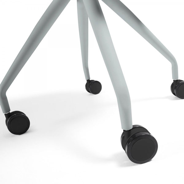 Стілець на коліщатках La Forma Lars пластик Сірий-3