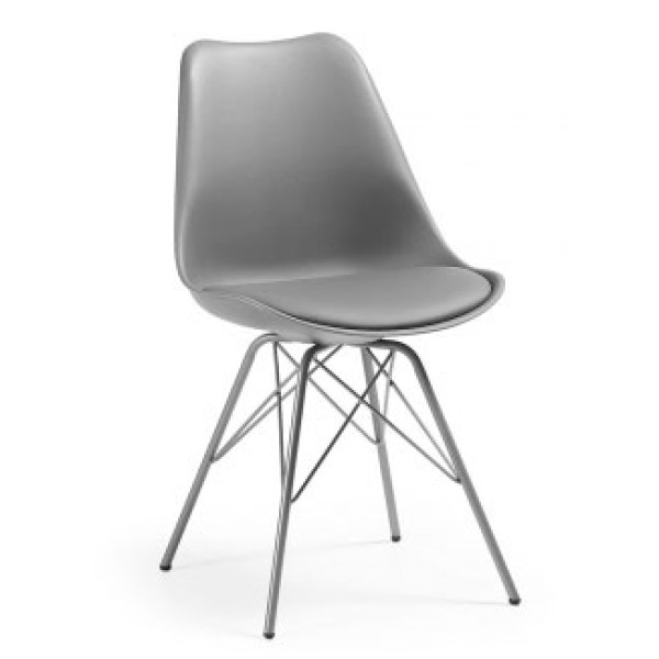 Стілець La Forma Lars пластик Сірий-0