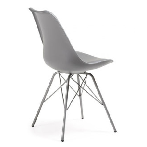Стілець La Forma Lars пластик Сірий-1