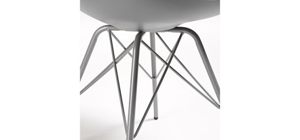 Стілець La Forma Lars пластик Сірий-4