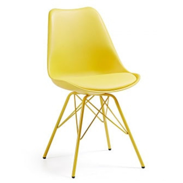 Стул La Forma Lars пластик Желтый-0