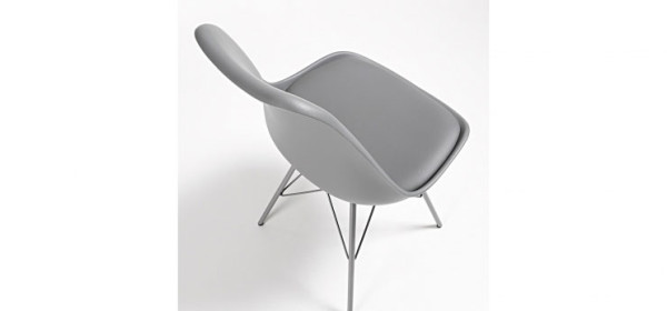 Стілець La Forma Lars пластик Сірий-3