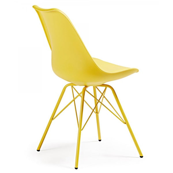 Стул La Forma Lars пластик Желтый-3