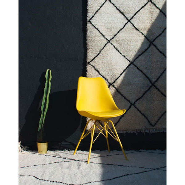 Стул La Forma Lars пластик Желтый-5