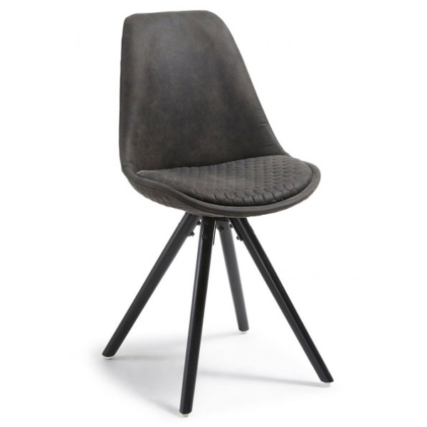 Стілець La Forma Lars Графіт тканина чорний-0