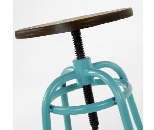 Барний стілець La Forma MALIBU Бірюзовий-3